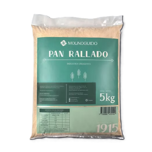 PAN RALLADO X 5KG MOLINO GUIDO