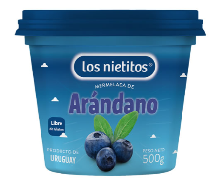 MERMELADA DE ARANDANO LOS NIETITOS DE 500GS