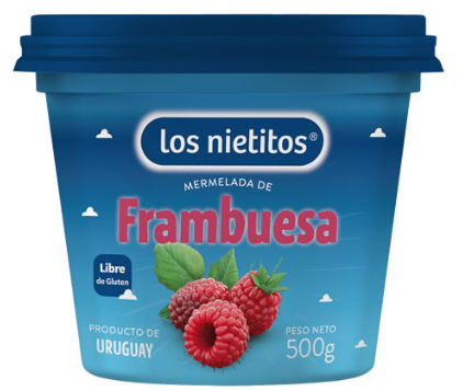 MERMELADA DE FRAMBUESA LOS NIETITOS 500G