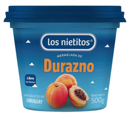 MERMELADA DURAZNO LOS NIETITOS 500GS