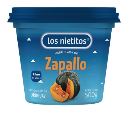 MERMELADA DE ZAPALLO LOS NIETITOS 500GS