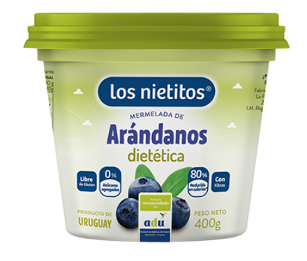 MERMELADA DE ARANDANOS ADU LOS NIETITOS 400G