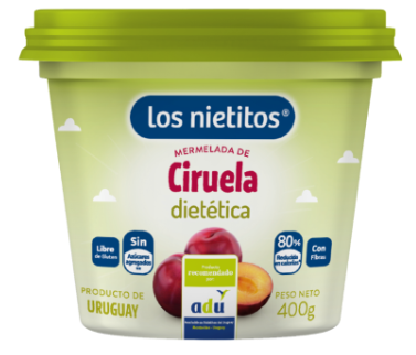 MERMELADA DE CIRUELA ADU 400G