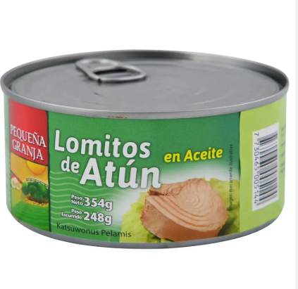 LOMOS DE ATUN PEQUEÑA GRANJA 354GS