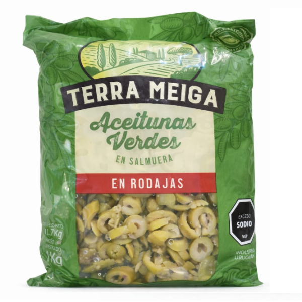 ACEITUNAS VERDES EN RODAJAS/INDUSTRIAL 1K