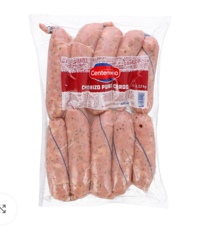 CHORIZO PURO CERDO CENTENARIO X 10 UNID.
