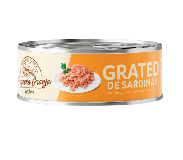 GRATED DE SARDINA PEQUEÑA GRANJA 170G