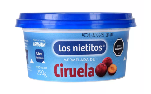 MERMELADA CIRUELA LOS NIETITOS 250GS