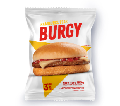 HAMBURGUESAS BURGY X 144
