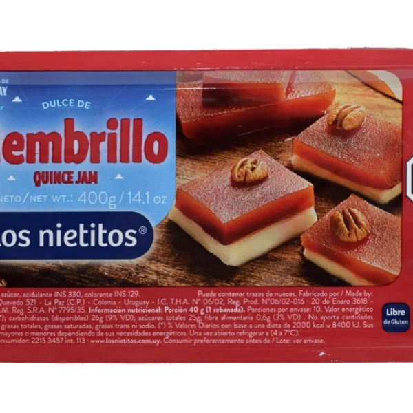 DULCE DE MEMBRILLO LOS NIETITOS 400GS