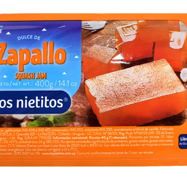 DULCE DE ZAPALLO LOS NIETITOS 400GS