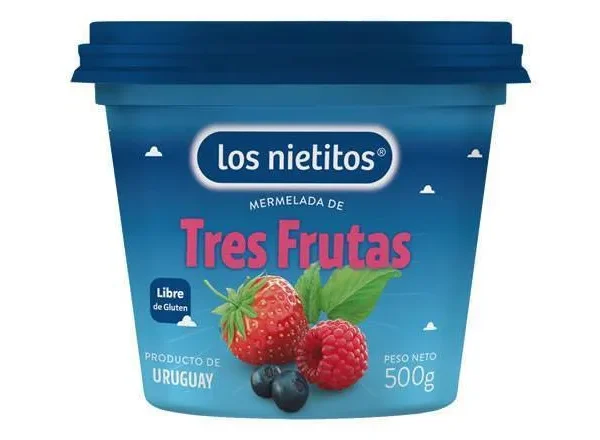 MERMELADA TRES FRUTA LOS NIETITOS 500GS