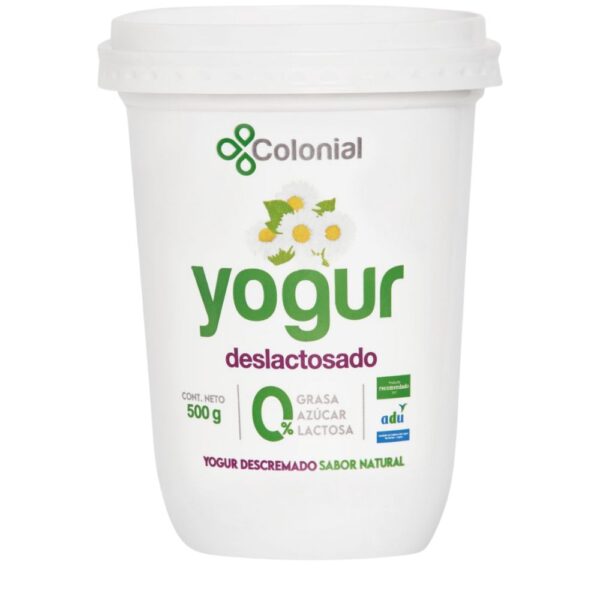 YOGURT DESLACTOSADO COLONIAL 400GS