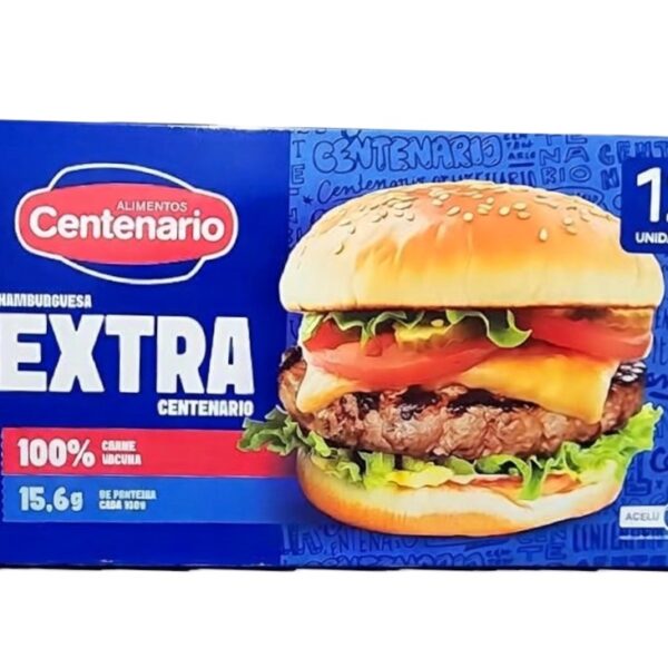 HAMBURGUESAS EXTRA CENTENARIO CAJA X 12 UNID.