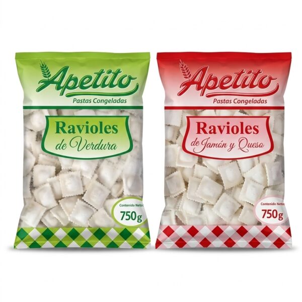 RAVIOLES CONGELADOS APETITO 750G